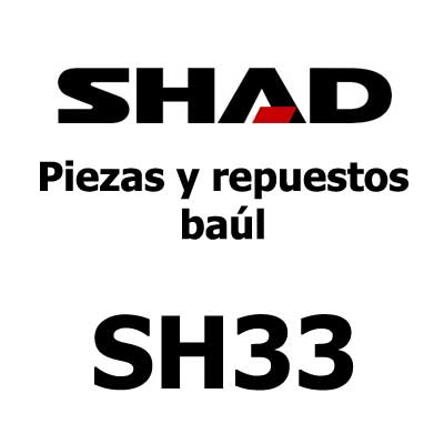 SHAD recambios y despiece maleta top case SH33